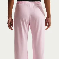 Nike Sportswear Chill Knit женская Mid-Rise Lightweight Open-Hem Pants Pink