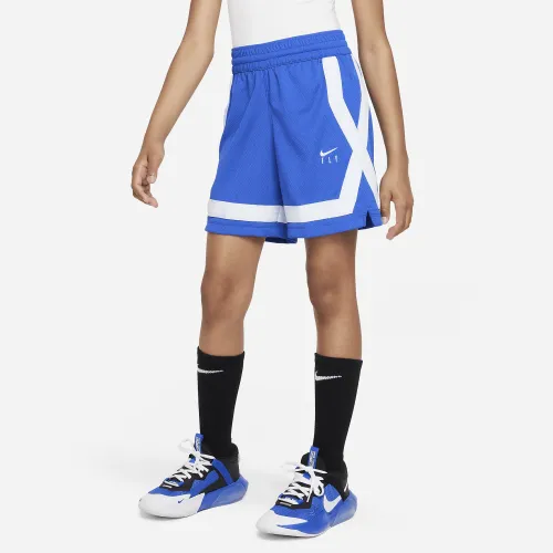 Nike Fly Crossover Big Kids' (Girls') баскетбольные Shorts Blue