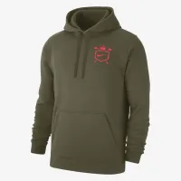 Nike Club Fleece мужские для гольфа Pullover Толстовка с капюшоном цвет коричневый