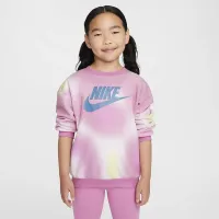 Nike Solarized Little детские Crew and лосины набор Pink