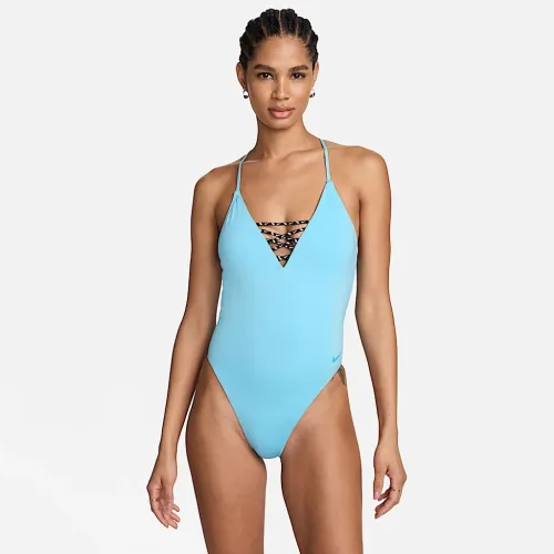 Nike Swim Sneakerkini 2.0 женская Cross-Back One-Piece Swimsuit синий