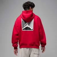 Nike Jordan Brooklyn Fleece мужские Graphic Pullover Толстовка с капюшоном цвет красный