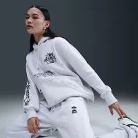 Nike Sportswear Phoenix Fleece женская С высокой Талией оверсайз Pants цвет коричневый