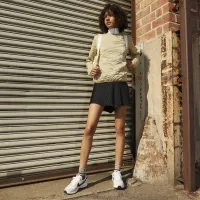 Nike Waffle Debut женская Кроссовки цвет коричневый