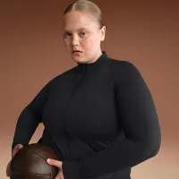 NikeSKIMS Matte женская Mock-Neck Full-Zip Куртка цвет черный
