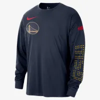 Golden State Warriors Courtside City Edition чоловічі Nike NBA Max90 Long-Sleeve футболка блакитний
