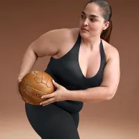 NikeSKIMS Shine женская V-Neck Tank Top цвет черный