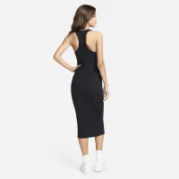 Nike Sportswear Chill Rib женская Slim Sleeveless Midi Костюм цвет черный