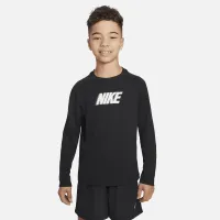 Nike Dri-FIT Multi+ Big дитячі (для хлопчиків) Long-Sleeve Top колір чорний