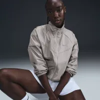 Nike Windrunner женская Loose Woven Куртка цвет серый