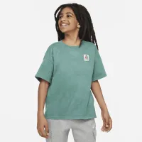 Nike Sportswear Big детские футболка цвет зеленый