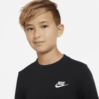 Nike Sportswear Big дитячі (для хлопчиків) Long-Sleeve футболка колір чорний