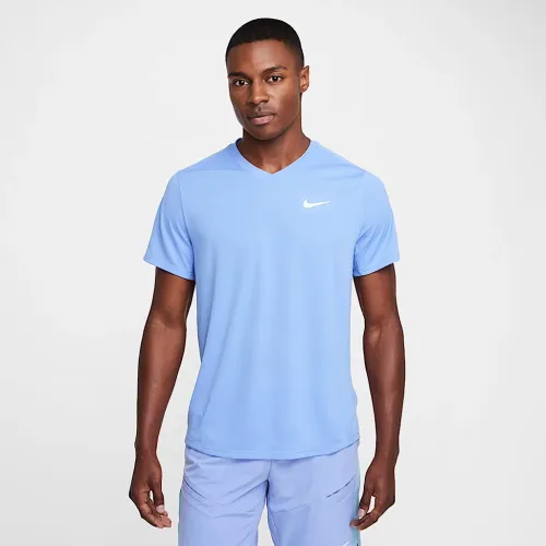 NikeCourt Dri-FIT Victory чоловічі Tennis Top блакитний