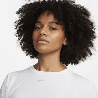 Nike One Classic жіноча Dri-FIT Short-Sleeve Cropped Top колір білий