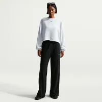 Nike Sportswear Chill Terry женская Mid-Rise French Terry Open-Hem Pants цвет черный