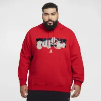 Nike Ja мужские Fleece баскетбольные Толстовка с капюшоном цвет красный