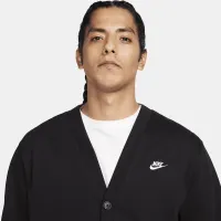 Nike Club чоловічі Knit Fairway Cardigan колір чорний