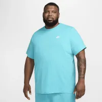 Nike Sportswear Club мужские футболка цвет зеленый