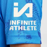 Chelsea FC Academy Pro Big детские Nike Dri-FIT Soccer Short-Sleeve Pre-Match Top синий