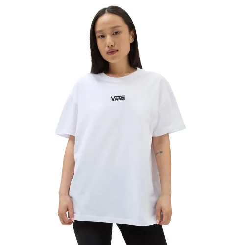 Футболка Vans Flying V оверсайз VN0A7YUTWHT1 - Белая