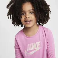 Nike Dri-FIT Toddler Long Sleeve футболка and лосины набор Pink