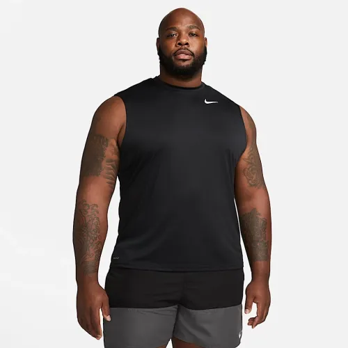 Nike Dri-FIT мужские Sleeveless Swim Hydroguard (Extended Size) цвет черный