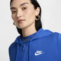 Nike Sportswear Club Fleece женская Full-Zip Толстовка с капюшоном синий