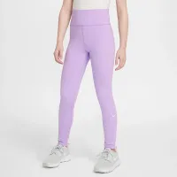 Nike One Big Kids’ (Girls') Dri-FIT З високою талією лосіни колір фіолетовий