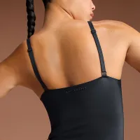 NikeSKIMS Shine женская V-Neck Tank Top цвет черный