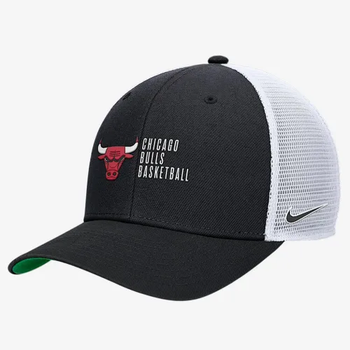 Chicago Bulls 2024/25 Rise Icon Edition Nike NBA Trucker Cap цвет черный