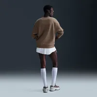 Nike Sportswear Club Fleece женская Loose Crew-Neck свитшот цвет коричневый