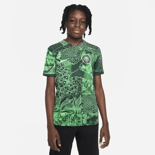 Nigeria 2022/23 Stadium Home Big дитячі Nike Dri-FIT Soccer Jersey колір зелений