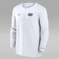 Florida Gators Sideline Coach мужские Nike Dri-FIT College 1/2-Zip Long-Sleeve Top цвет белый