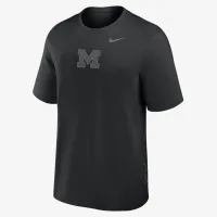 Michigan Wolverines Performance Primary Statement мужские Nike Dri-FIT College футболка цвет черный