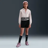 Nike Pro Fleece Big детские (Girls') Dri-FIT Full-Zip Толстовка с капюшоном цвет фиолетовый