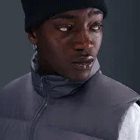 Nike Sportswear Club мужские Therma-FIT Puffer Vest цвет серый