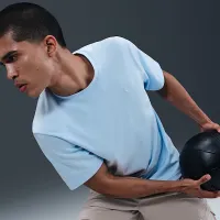 Nike Primary чоловічі Dri-FIT Short-Sleeve Versatile Top блакитний