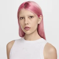 Nike Sportswear Chill Knit женская Tight Cropped Mini-Rib Tank Top цвет коричневый
