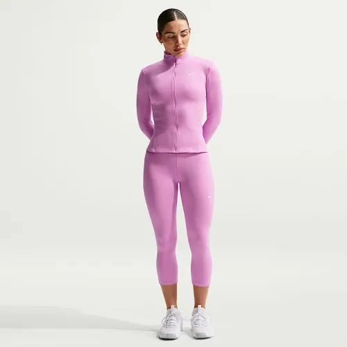 Nike One женская С высокой Талией Crop лосины цвет фиолетовый