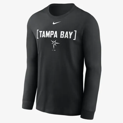 Tampa Bay Rays Fashion чоловічі Nike MLB Long-Sleeve футболка колір чорний