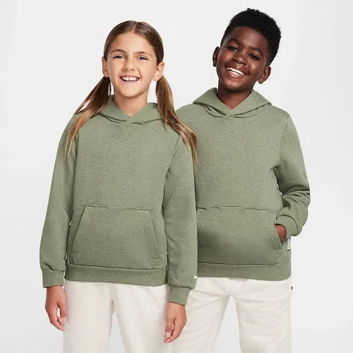 Nike Standard Issue Big детские Dri-FIT Fleece баскетбольные Толстовка с капюшоном цвет зеленый