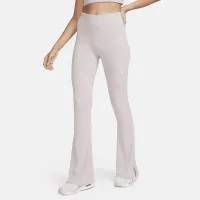 Nike Sportswear Chill Knit женская Tight Mini-Rib Flaцвет красный лосины цвет фиолетовый