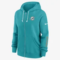 Miami Dolphins Phoenix женская Nike NFL Full-Zip Толстовка с капюшоном синий