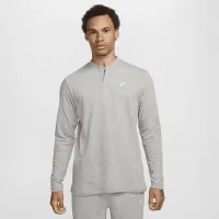 Nike Club чоловічі Long-Sleeve Henley колір сірий