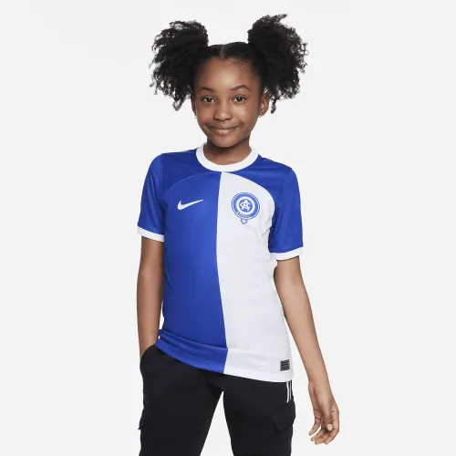 Atlético Madrid 2023/24 Stadium Away Big детские Nike Dri-FIT Soccer Jersey синий