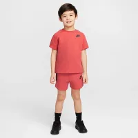 Nike Tech Fleece Toddler Tee and шорты набор цвет красный