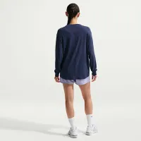 Nike One Relaxed жіноча Dri-FIT Long-Sleeve Top блакитний