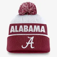 Alabama Crimson Tide Primetime Peak мужские Nike College Cuffed Pom Beanie цвет красный