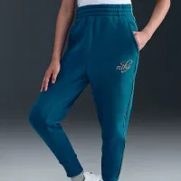 Nike Sportswear Club Fleece Big детские (Girls') оверсайз Joggers синий