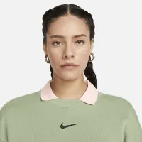 Nike Sportswear Phoenix Fleece женская оверсайз Crew-Neck свитшот цвет зеленый